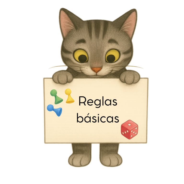 Georgie mit einem Schild auf dem "Grundregeln" steht